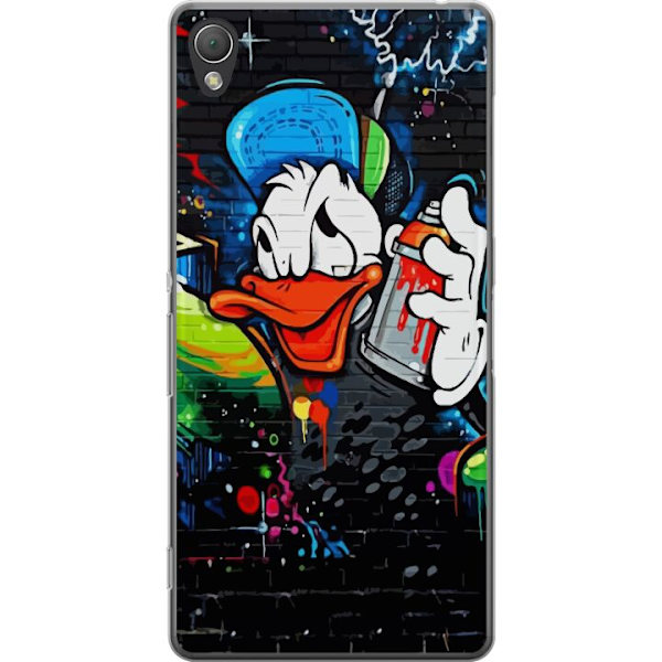 Sony Xperia Z3 Läpinäkyvä kuori Kalle Anka Graffiti Disney Design Hauska Lasten Motiivi Väri Graafinen Suosittu Sarja Ikoninen Disney-hahmo