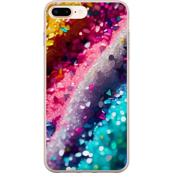 Kompatibelt Mobilskal till Apple iPhone 8 Plus Glitter