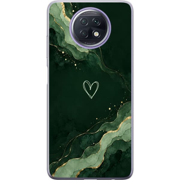 Kompatibelt Mobildeksel til Xiaomi Redmi Note 9T Skogshjerte grønn