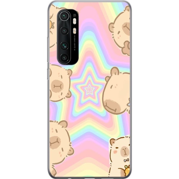 Xiaomi Mi Note 10 Lite Läpinäkyvä kuori Kawaii Capybara Gal
