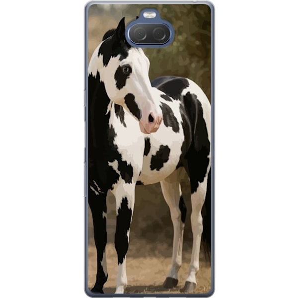 Sony Xperia 10 Plus Läpinäkyvä kuori Kaunis Hevonen - elega