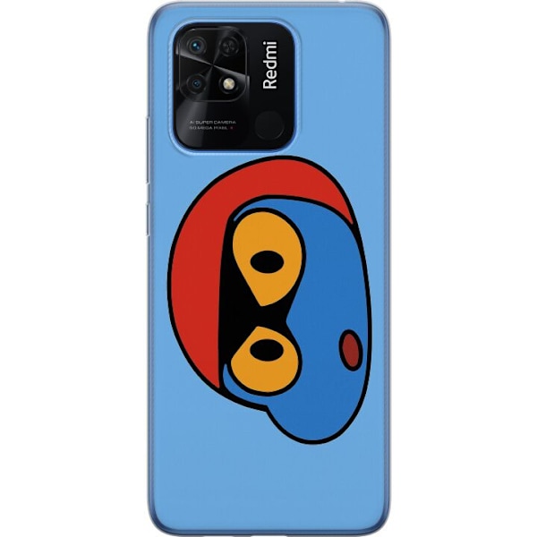 Xiaomi Redmi 10C Läpinäkyvä kuori Bold Bot Head