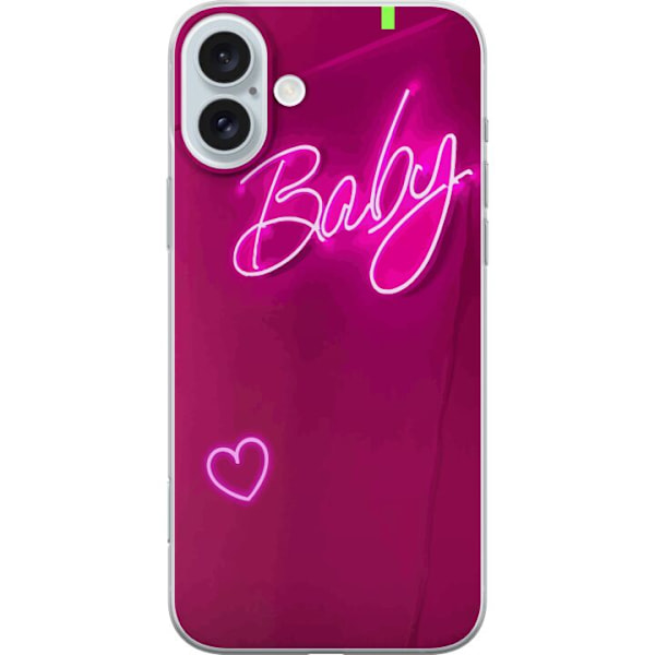 Apple iPhone 16 Plus Genomskinligt Skal Baby Heart