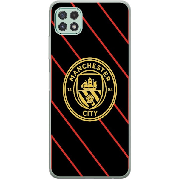 Samsung Galaxy A22 5G Gennemsigtig cover Manchester City