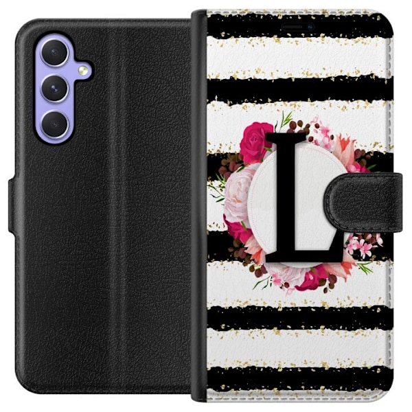 Samsung Galaxy A54 Tegnebogsetui Bogstavet L