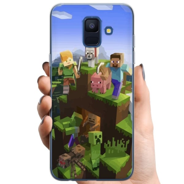 Samsung Galaxy A6 (2018) TPU Mobilcover MineCraft
