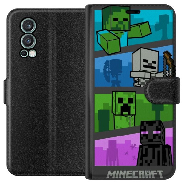 OnePlus Nord 2 5G Lompakkokotelo Minecraft