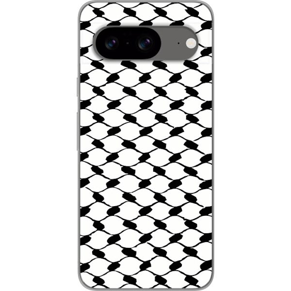 Google Pixel 8 Gennemsigtig cover Keffiyeh mønster