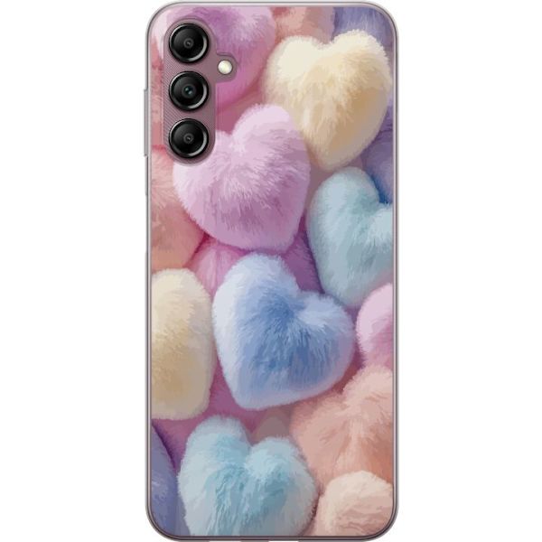 Samsung Galaxy A14 5G Genomskinligt Skal Hjärtan Kärlek Grafisk Design Romantiskt Motiv Populärt Symbol Grafiskt Mönster Dekoration