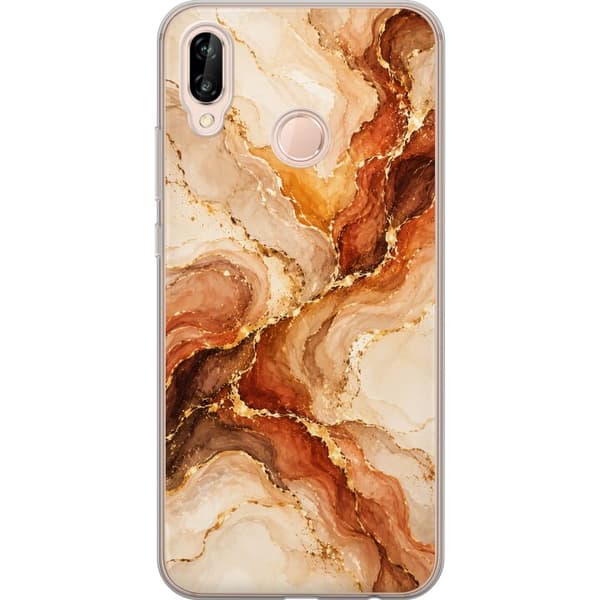 Kompatibelt Mobilskal till Huawei P20 lite Höstagat beige