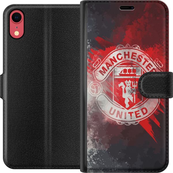 Kompatibel Tegnebogsetui til Apple iPhone XR Manchester United