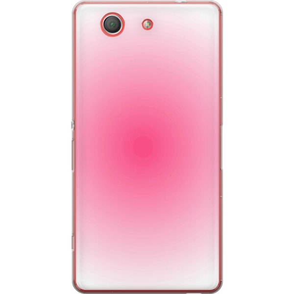 Sony Xperia Z3 Compact Läpinäkyvä kuori Pinkki Pilvi