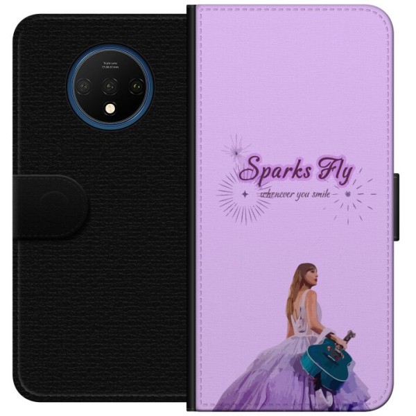 OnePlus 7T Tegnebogsetui Taylor Swift - Sparks Fly