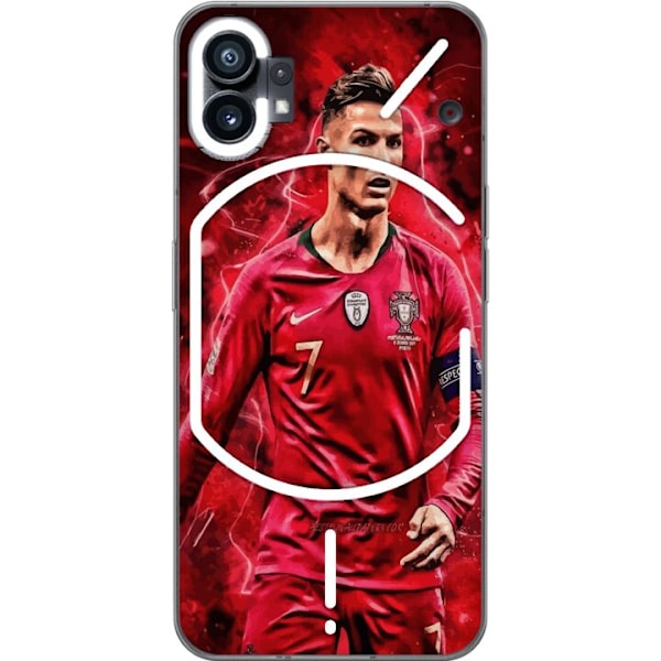 Nothing Phone (1) Gjennomsiktig deksel Ronaldo Ferdigheter - CR7 Design for Ekte Supportere