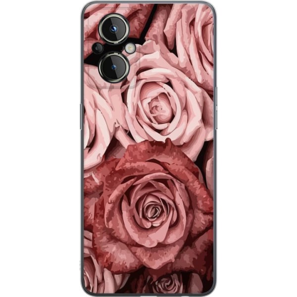 OnePlus Nord N20 5G Läpinäkyvä kuori Ruusut