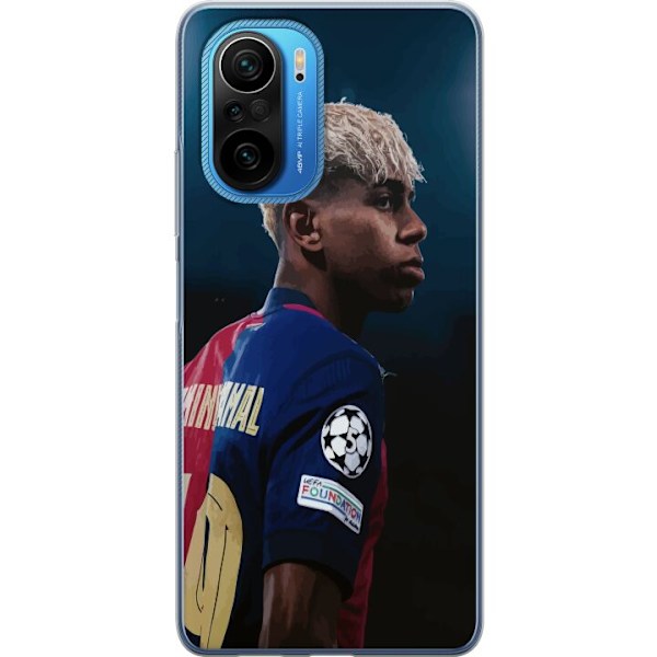 Xiaomi Poco F3 Läpinäkyvä kuori Lamine Yamal - Barcelonan ihmelapsi fokuksessa