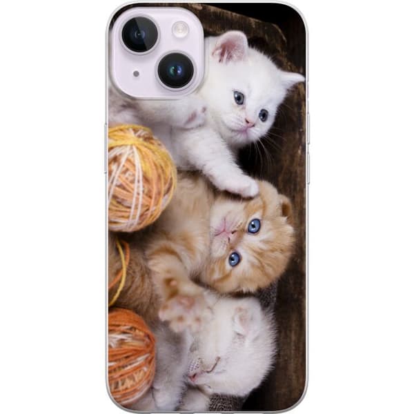 Kompatibelt Mobildeksel til Apple iPhone 14 Katter