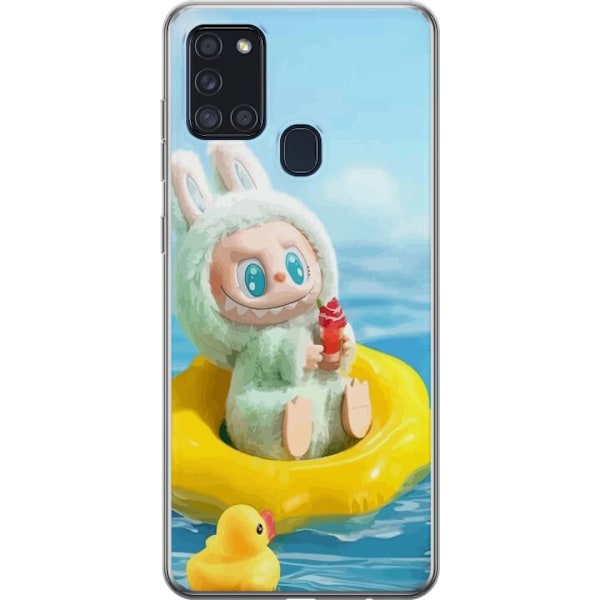 Samsung Galaxy A21s Genomskinligt Skal Labubu Macaron Series