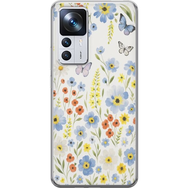 Xiaomi 12T Pro Genomskinligt Skal Sommarblommor