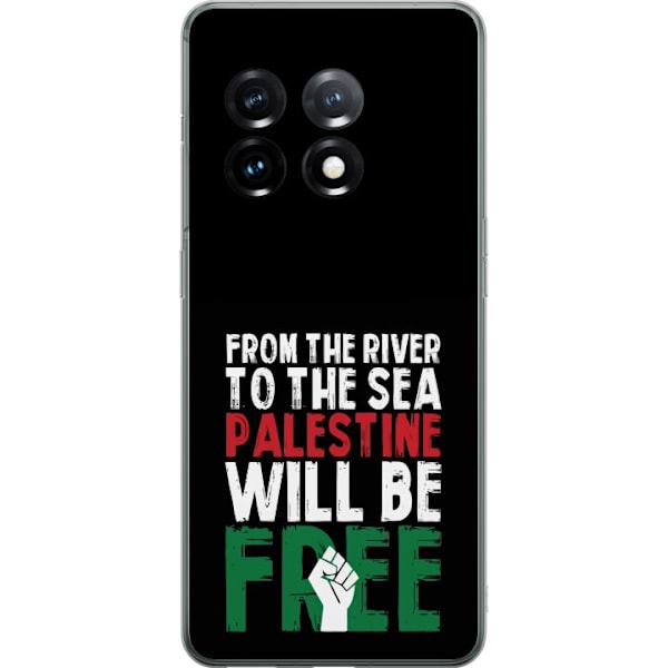 OnePlus 11 Genomskinligt Skal Free Palestine – politiskt statement med kraftfullt grafiskt uttryck