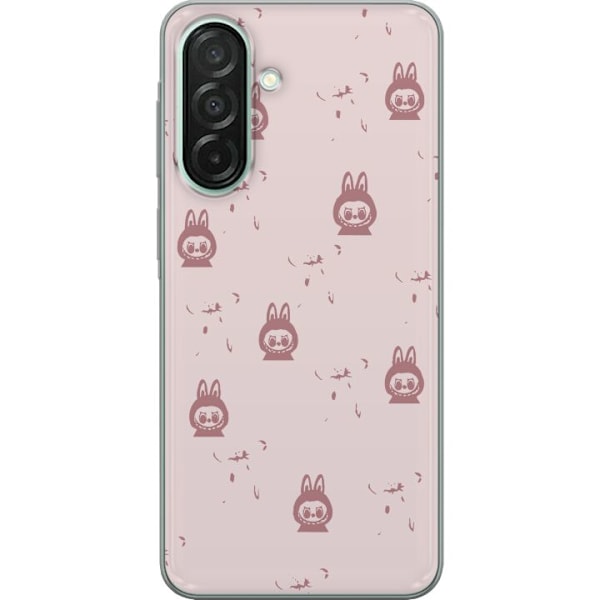 Samsung Galaxy A26 Gjennomsiktig deksel Labubu Neon Pop - Neonfarget pop art monster