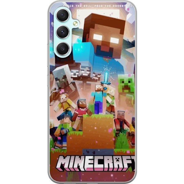 Samsung Galaxy A34 Genomskinligt Skal Minecraft