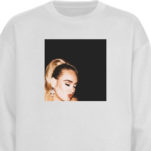 Sweatshirt for Voksen | Klassisk Collegegenser Adele hvit M