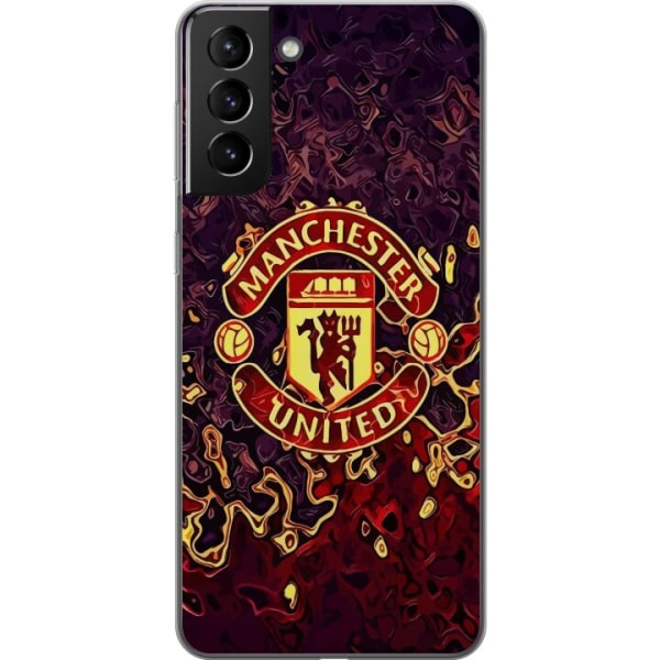 Samsung Galaxy S21+ 5G Gennemsigtig cover Manchester United