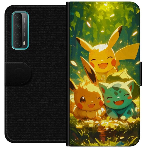 Huawei P smart 2021 Plånboksfodral Pixelmonster spelstil –