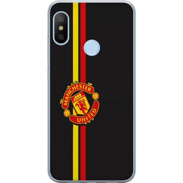 Xiaomi Mi A2 Lite Gennemsigtig cover Manchester United F.C.