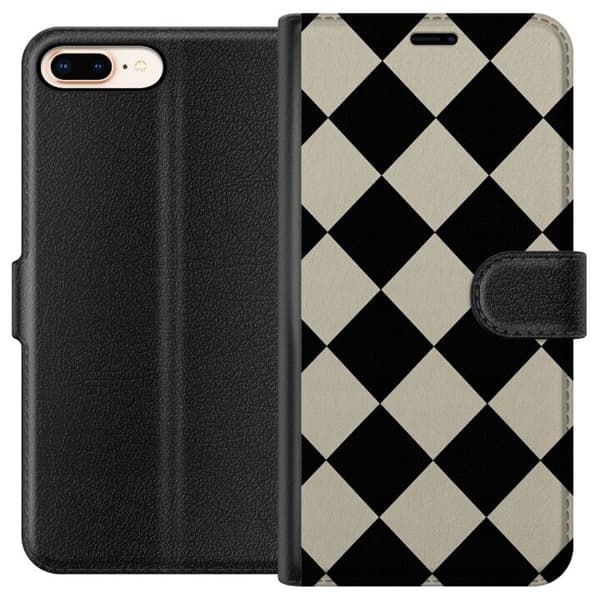 Yhteensopiva Lompakkokotelo Apple iPhone 8 Plus Mono Harlekiini monivärinen