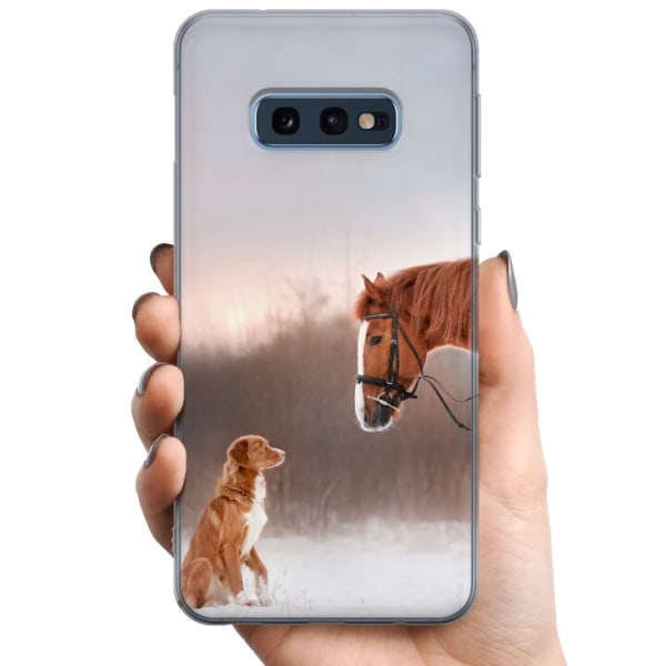 Samsung Galaxy S10e TPU Mobildeksel Hest & Hund