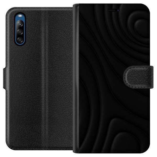 Sony Xperia L4 Plånboksfodral Black Waves