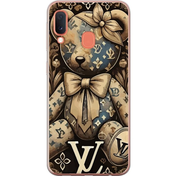 Samsung Galaxy A20e Läpinäkyvä kuori Teddy Vuitton