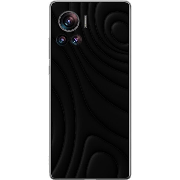 Motorola Edge 30 Ultra Läpinäkyvä kuori Tummat Aallot