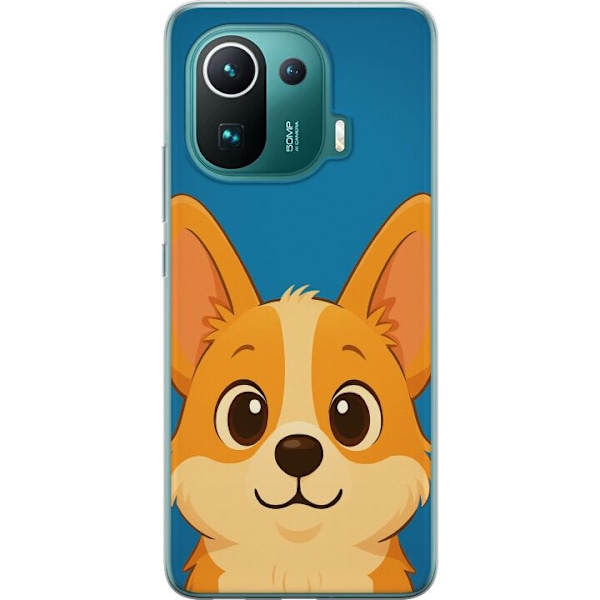 Xiaomi Mi 11 Pro Gjennomsiktig deksel Hello Corgi