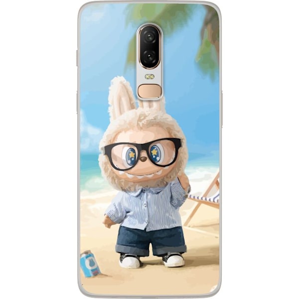 OnePlus 6 Läpinäkyvä kuori Labubu Tummat Unelmat