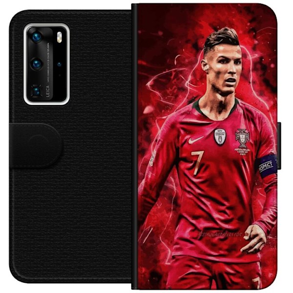 Huawei P40 Pro Plånboksfodral Ronaldo Skills – CR7 Design för Äkta Supporters