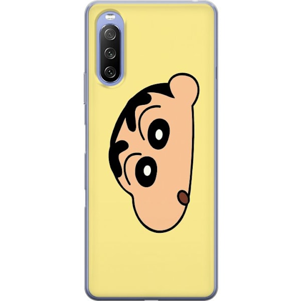 Sony Xperia 10 III Läpinäkyvä kuori Peeking Shinchan