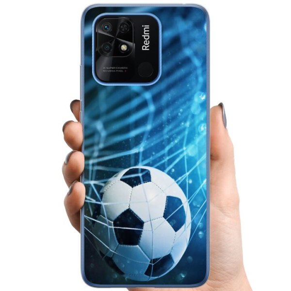 Xiaomi Redmi 10C TPU Mobilcover VM Fodbold 2018