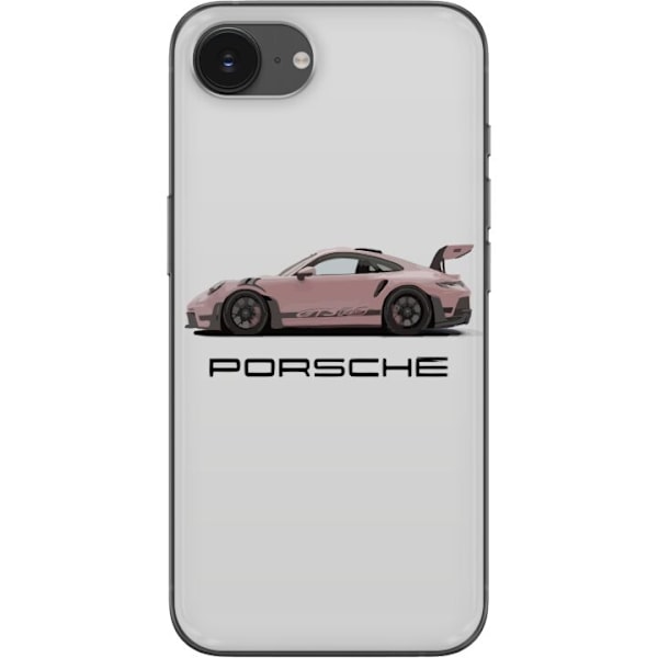 Apple iPhone 16e Gjennomsiktig deksel Porsche 911 Pink