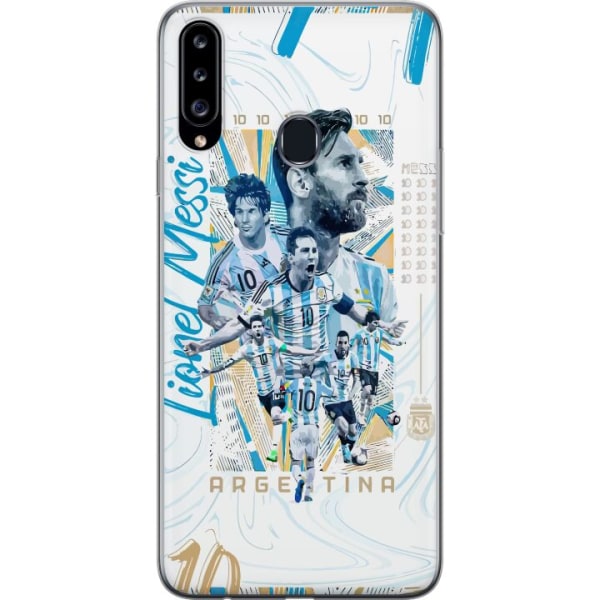 Samsung Galaxy A20s Gennemsigtig cover Lionel Messi