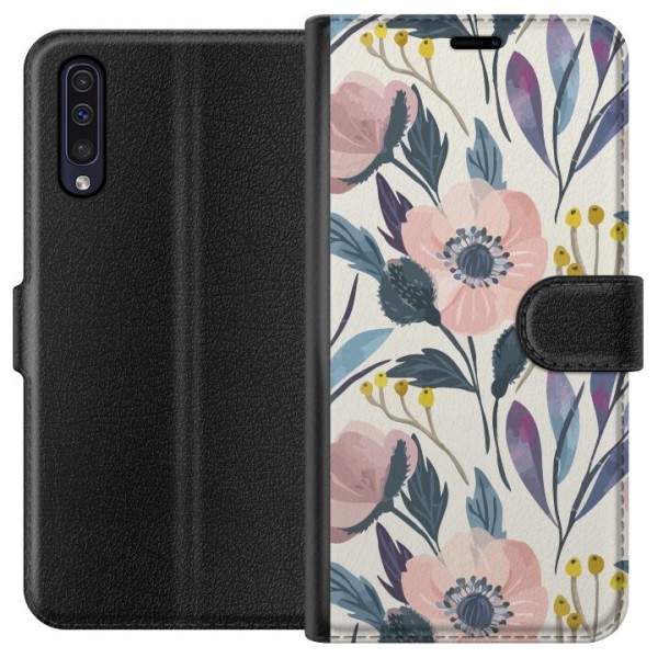 Samsung Galaxy A50 Plånboksfodral Blomsterlycka