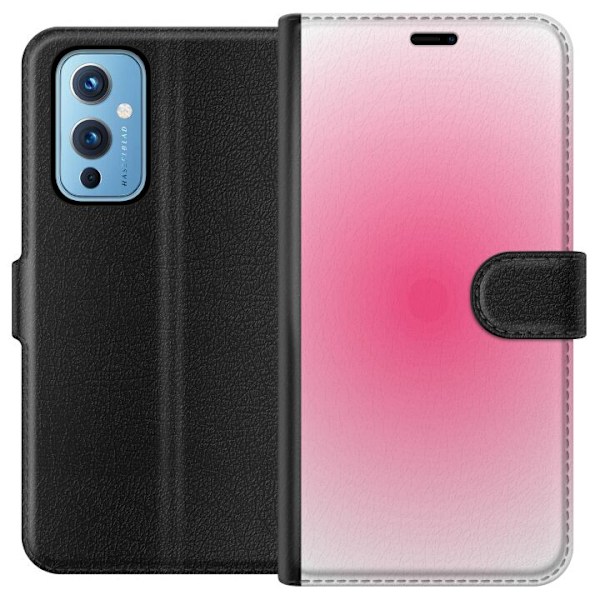 OnePlus 9 Lompakkokotelo Pinkki Pilvi