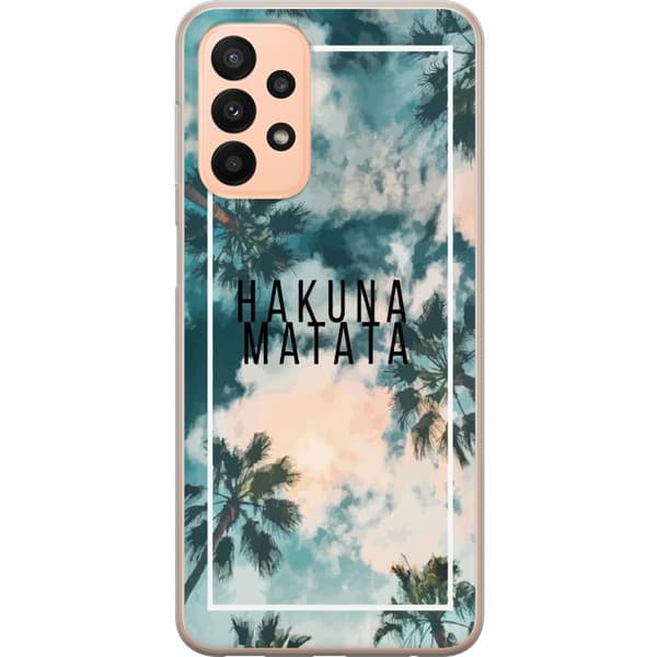 Kompatibelt Mobildeksel til Samsung Galaxy A23 Hakuna Matata