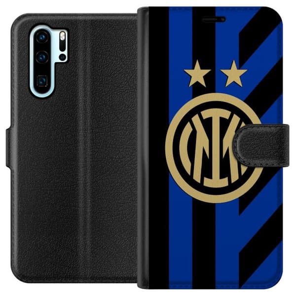 Kompatibel Tegnebogsetui til Huawei P30 Pro Inter Milan