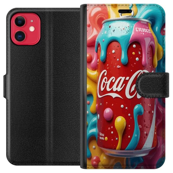 Kompatibel Tegnebogsetui til Apple iPhone 11 Color Splash-dåse