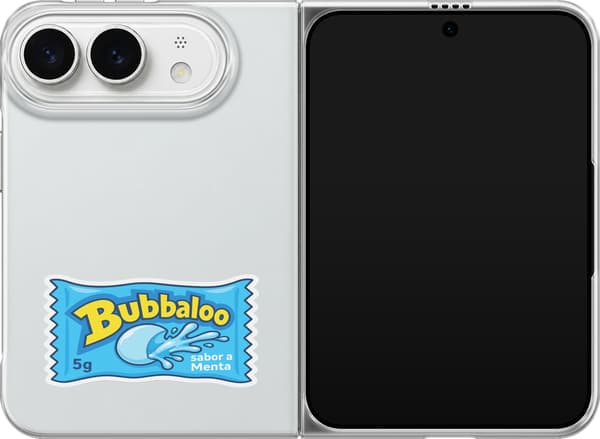 Kompatibelt Mobilskal till Apple iPhone Duo Blå tuggummitext - Blått motiv med tuggummitext - Blå förpackning. blå