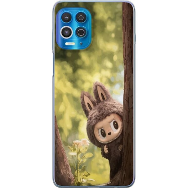 Motorola Edge S Läpinäkyvä kuori Labubu Graffiti Vibes –