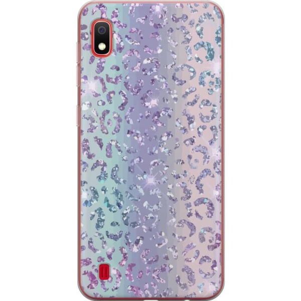 Samsung Galaxy A10 Genomskinligt Skal Glitter Leopard